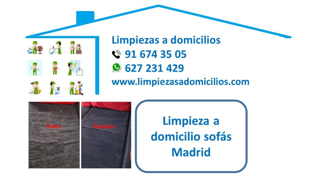 Limpieza a domicilio sofás Madrid