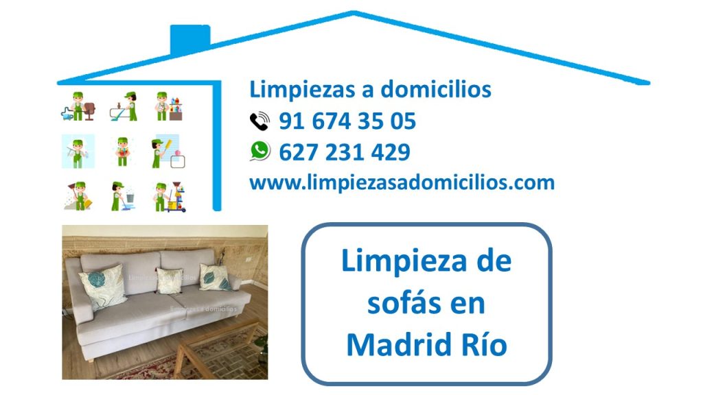 Limpieza de sofás en Madrid Río